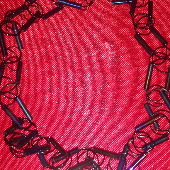 Marijuana leaf beaded tattoo choker necklace - Picture 5 of 5